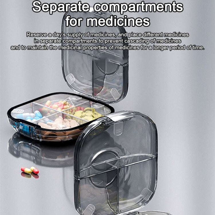 Multi-functional Portable Mini Pill Dispenser Organizer(Transparent Green)