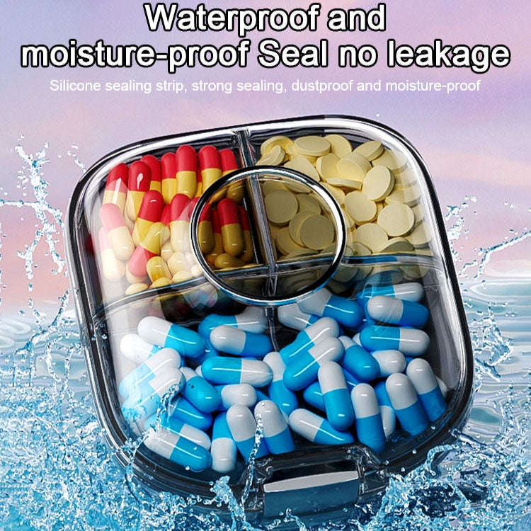 Multi-functional Portable Mini Pill Dispenser Organizer(Transparent Green)