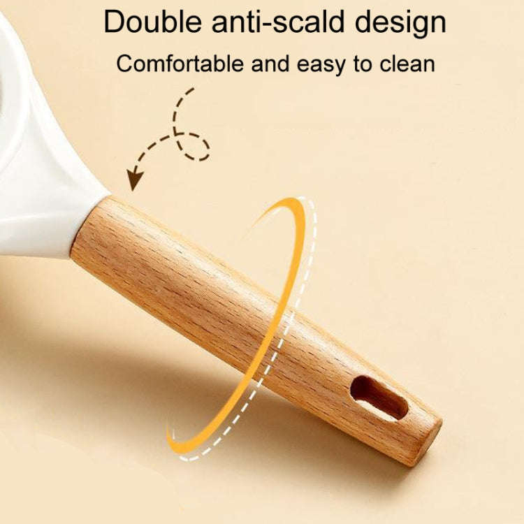 Household Stainless Steel Flour Sifter Kitchen Baking Strainer, Style: Wooden Handle