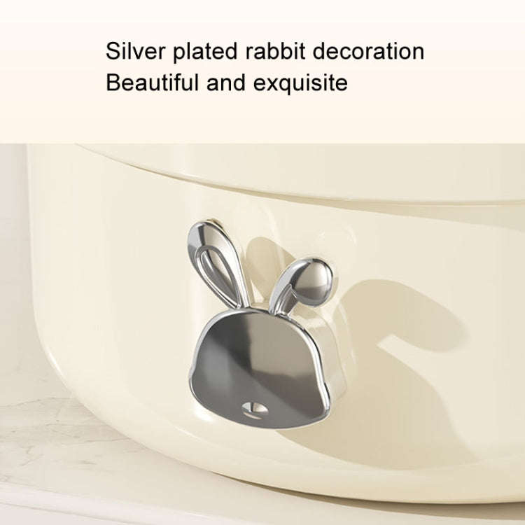 Rotation Dustproof Makeup Brush Storage Tube Dressing Table Desktop Pen Tube(Transparent Black)