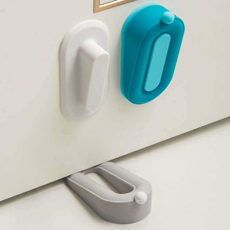 Household Hole-Free Fixed Doorstop Anti-Collision Donut Door Stopper(Gray)