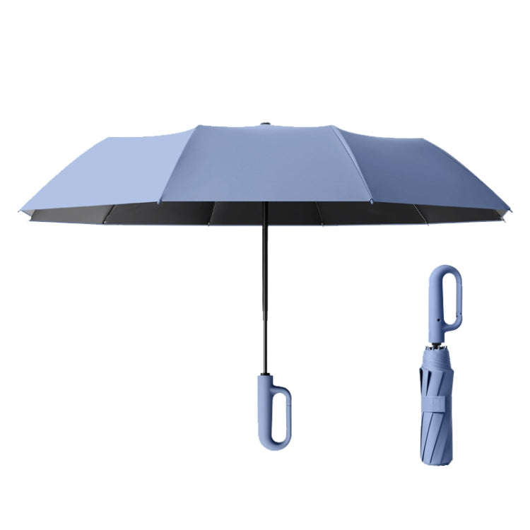 Fully Automatic Rain Or Shine Umbrella Foldable Unisex Sun Shade Umbrella, Style: Forward Blue 125cm