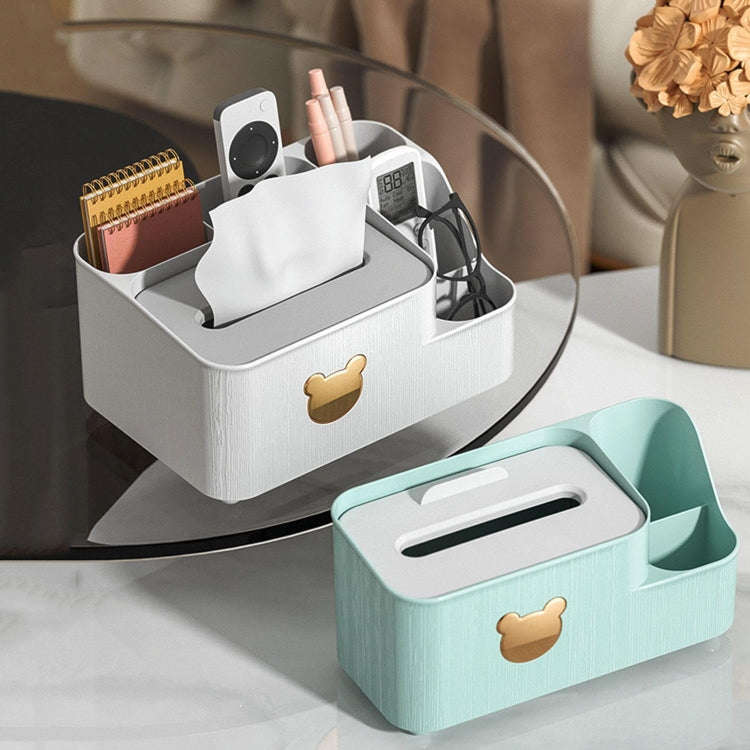 Drawing Paper Desktop Organizer Coffee Table Multifunctional Remote Control Storage Box, Color: W...