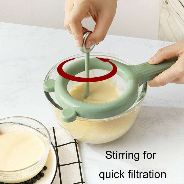Household Soymilk Strainer Kitchen Juicer Residue Filter(Beige)