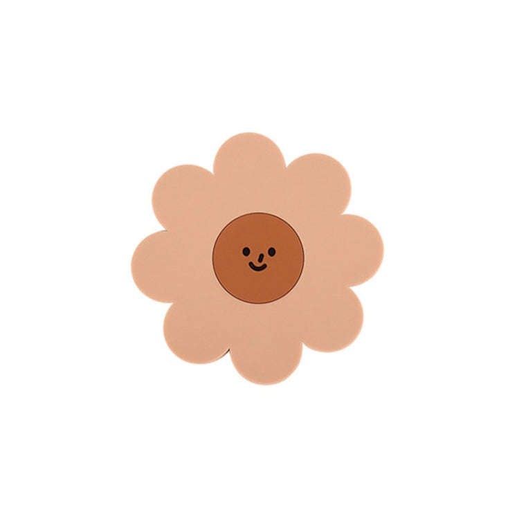 Sunflower Cute PVC Heat Insulation Mat Household High Temperature Resistant Table Pad, Style: Bro...
