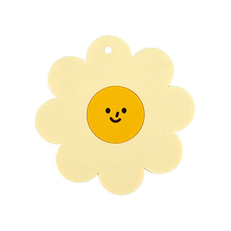 Sunflower Cute PVC Heat Insulation Mat Household High Temperature Resistant Table Pad, Style: Yel...