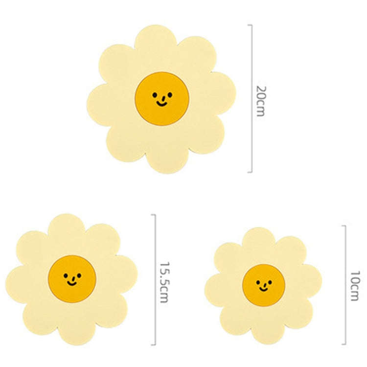 Sunflower Cute PVC Heat Insulation Mat Household High Temperature Resistant Table Pad, Style: Yel...