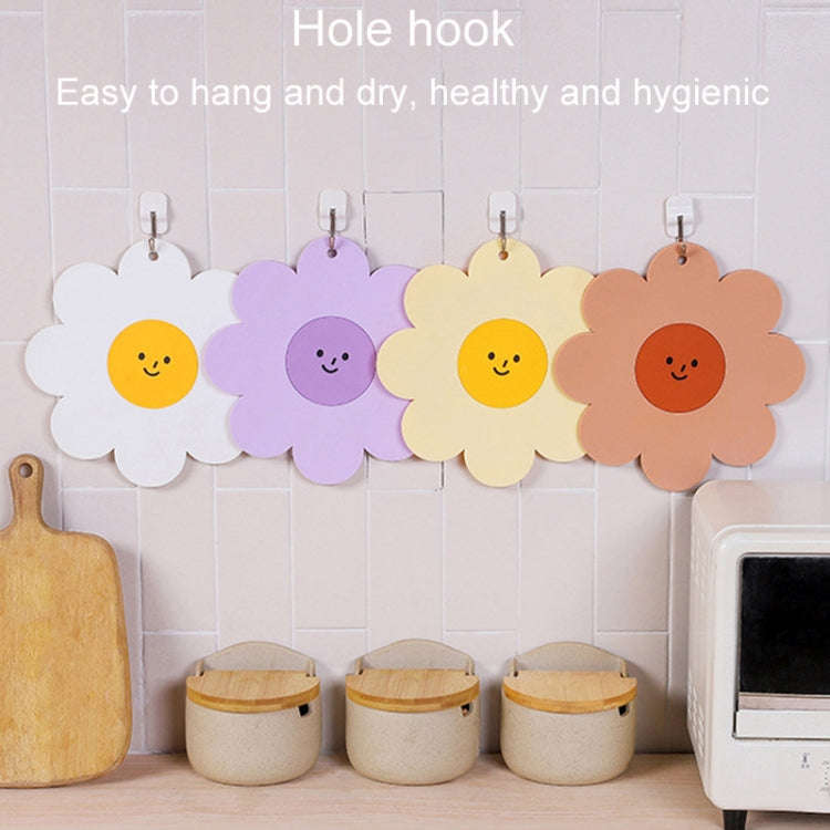 Sunflower Cute PVC Heat Insulation Mat Household High Temperature Resistant Table Pad, Style: Yel...