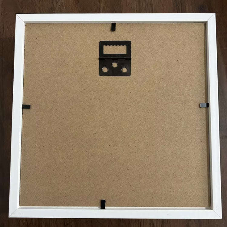 15 x 15cm Travel Shadow Box Frame with Slot for Keepsakes,Money,Ticket(White)