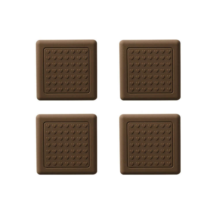 4pcs /Set Silent And Wear Resistant Chair Foot Cover Household Stool Anti-Slip Protective Pads, S...