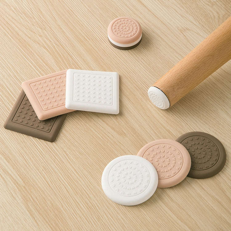 4pcs /Set Silent And Wear Resistant Chair Foot Cover Household Stool Anti-Slip Protective Pads, S...