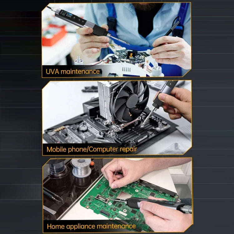 FNIRSI Portable Constant Temperature Soldering Iron Set, Model: HS-02B Standard K