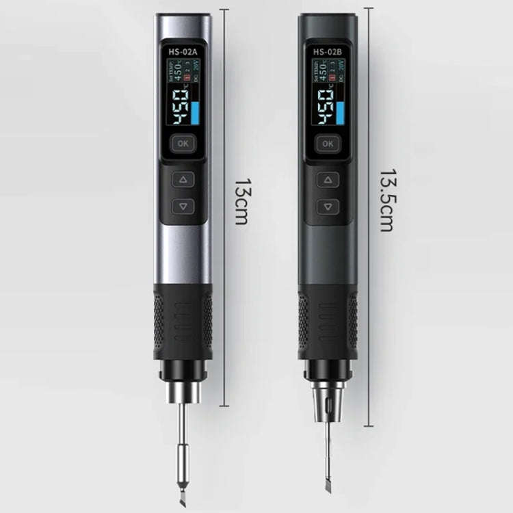 FNIRSI Portable Constant Temperature Soldering Iron Set, Model: HS-02A Upgrade B+C2C Line+100W US...