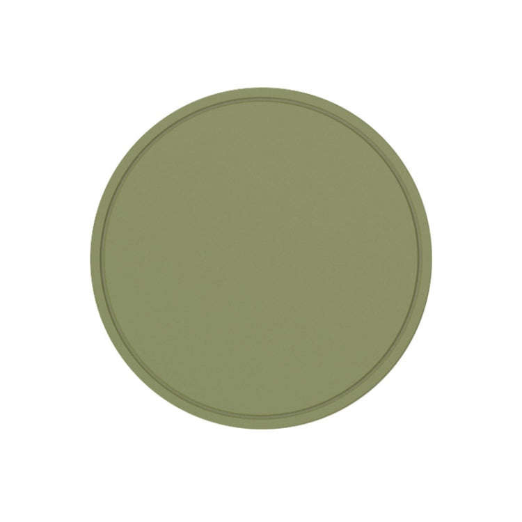 Household Round Heat Insulating Mats Kitchen High Temperature Resistant Silicone Pad, Color: Pot ...