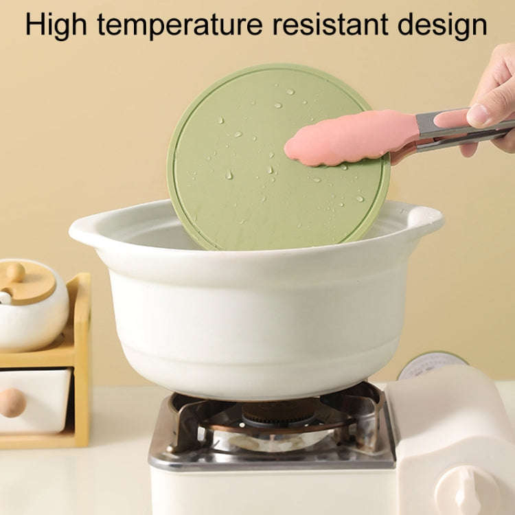 Household Round Heat Insulating Mats Kitchen High Temperature Resistant Silicone Pad, Color: Pot ...