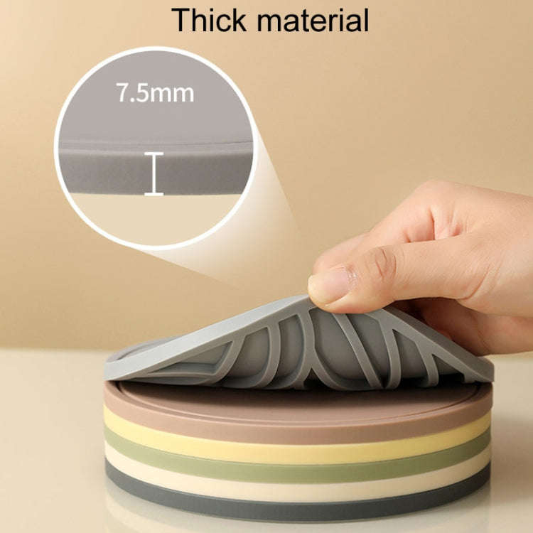 Household Round Heat Insulating Mats Kitchen High Temperature Resistant Silicone Pad, Color: Bowl...