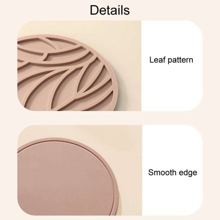 Household Round Heat Insulating Mats Kitchen High Temperature Resistant Silicone Pad, Color: Bowl...