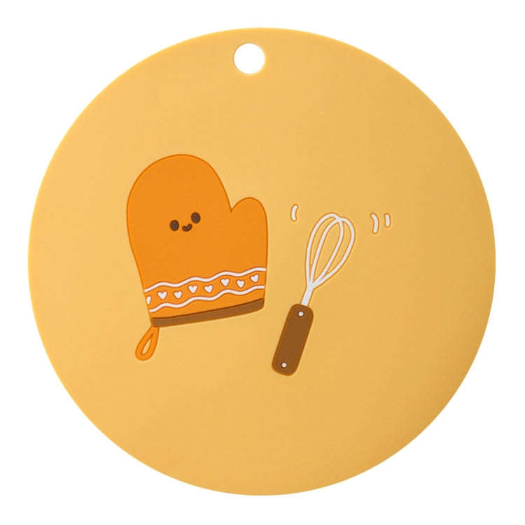 Household Cartoon Heat Insulation Mat Kitchen High Temperature Resistant Baking Placemats, Style:...
