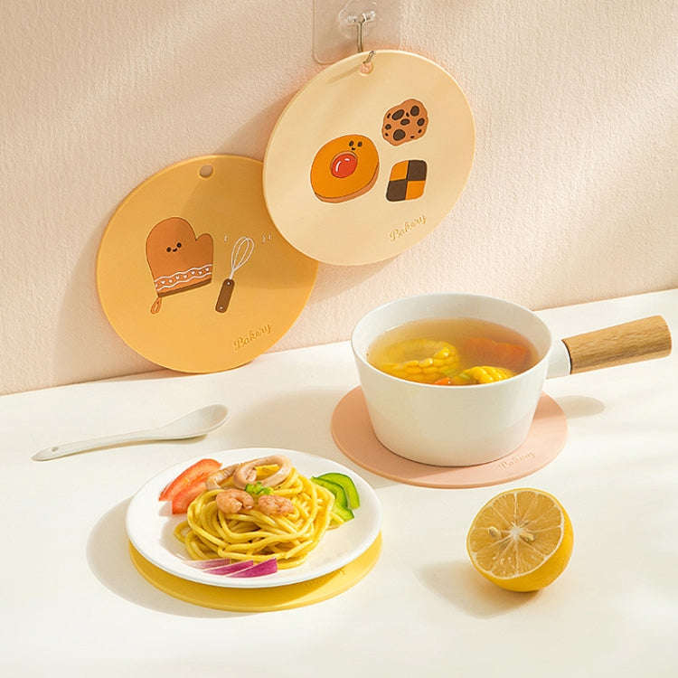 Household Cartoon Heat Insulation Mat Kitchen High Temperature Resistant Baking Placemats, Style:...