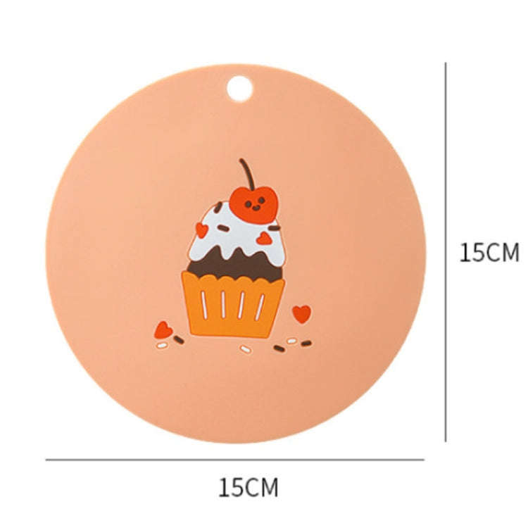 Household Cartoon Heat Insulation Mat Kitchen High Temperature Resistant Baking Placemats, Style:...