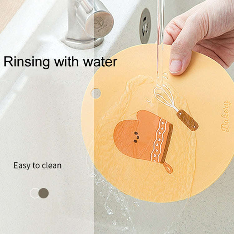 Household Cartoon Heat Insulation Mat Kitchen High Temperature Resistant Baking Placemats, Style:...