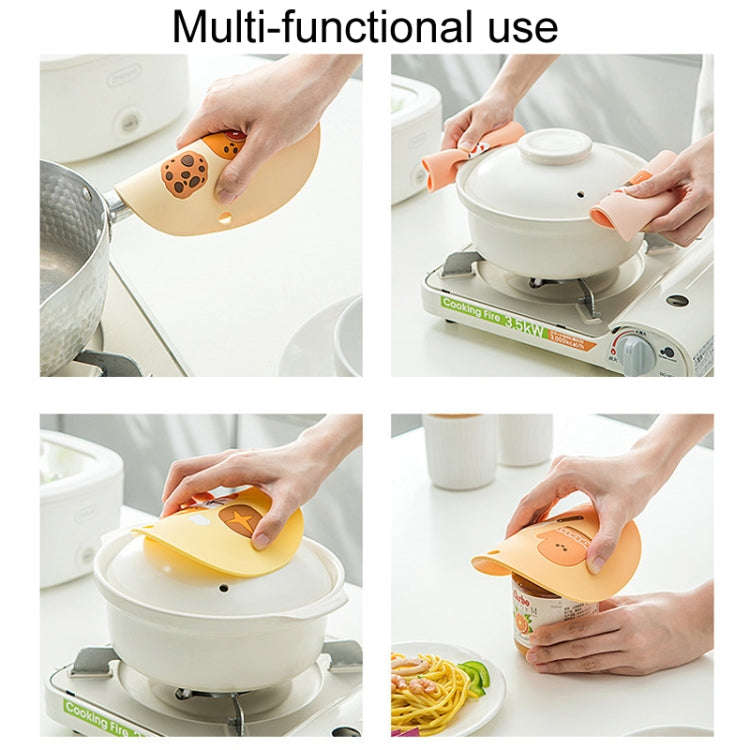 Household Cartoon Heat Insulation Mat Kitchen High Temperature Resistant Baking Placemats, Style:...