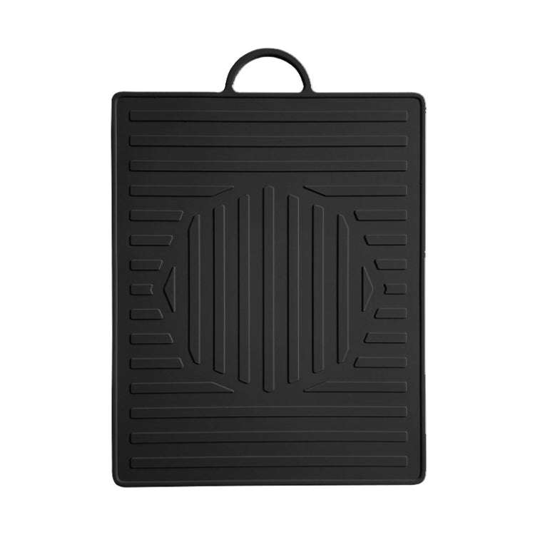 For Blackstone Oven Silicone Side Shelf Mat Grill Pad with Handle(Black)