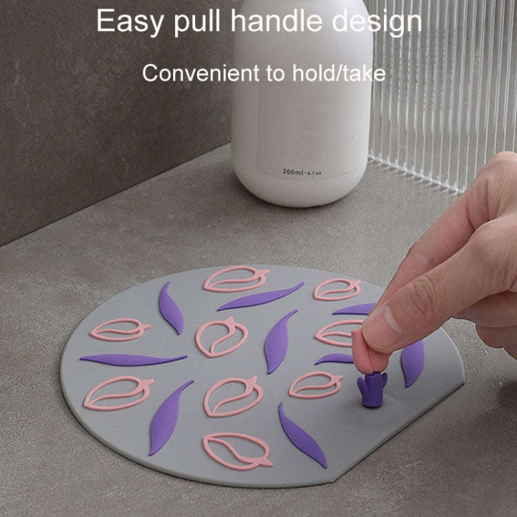 Kitchen Bathroom Anti Clogging Sink Floor Drain Cover Sewer Floor Drain Deodorizer(Clover)