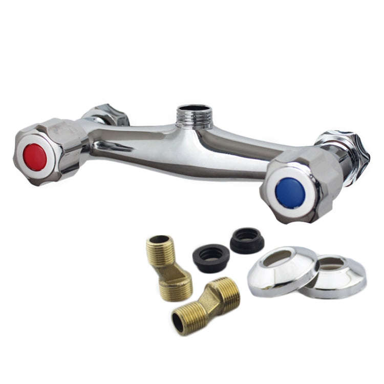 In-wall Dual Control Hot And Cold Water Faucet Bathroom Mixer Valve Shower Faucet, Specification:...