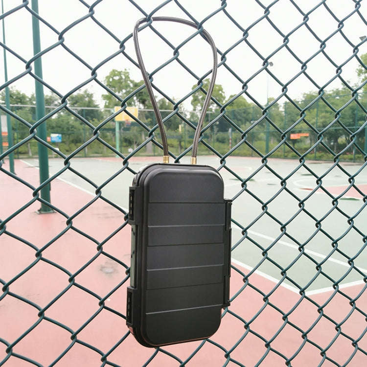 Outdoor Waterproof Beach Password Box Swimming Pool Cell Phone Keys Safe Deposit Box(Black)