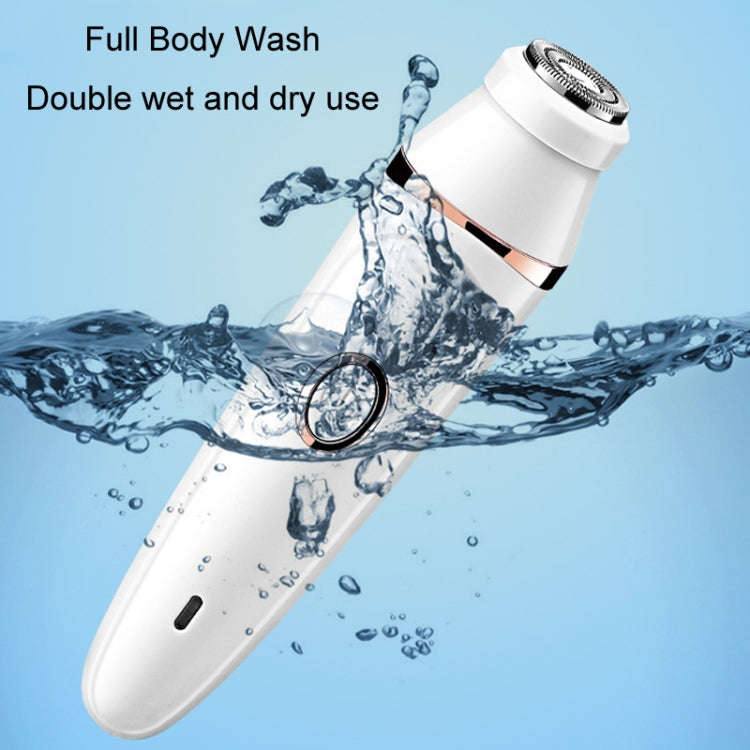 7 In 1 Multifunction Women Shaver USB Charging Epilator Eyebrow Trimmer(White)