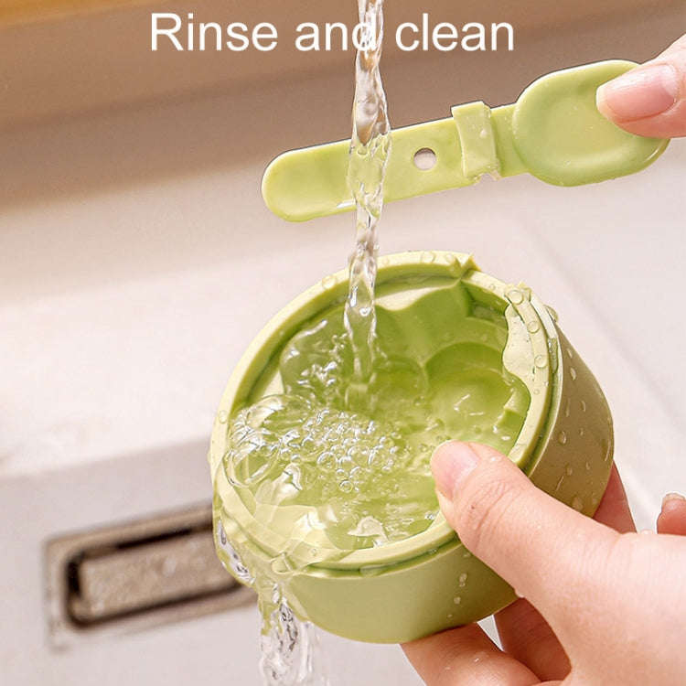 Homemade Dual Layer Ice Cream Mould Summer DIY Frozen Silicone Ice Box(Apricot Color)
