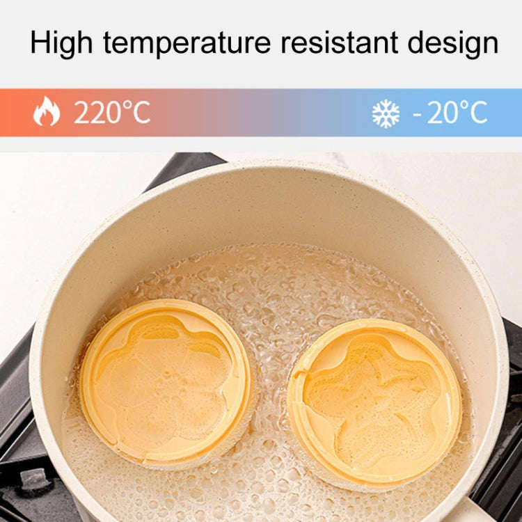 Homemade Dual Layer Ice Cream Mould Summer DIY Frozen Silicone Ice Box(Yellow)