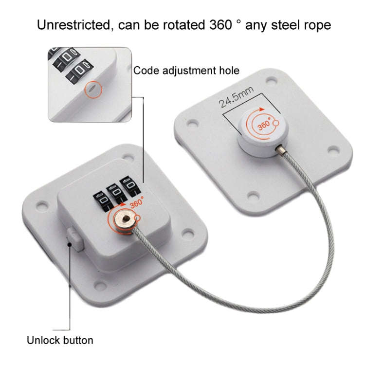 Child Safety Lock No Hole Window Limiter Refrigerator Drawer Cabinet Combination Lock, Specificat...