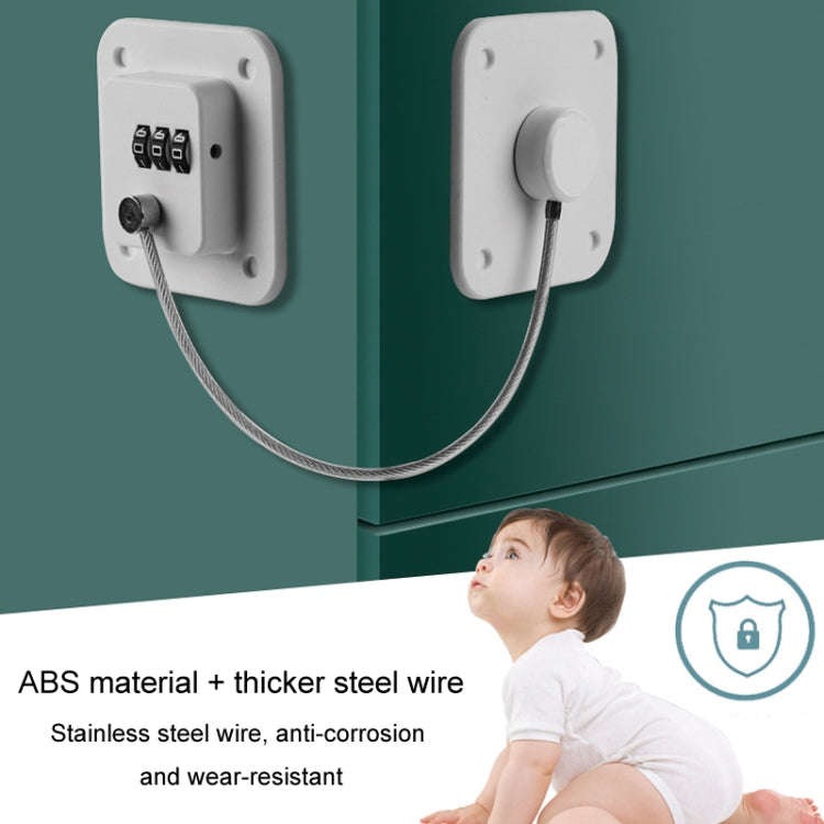 Child Safety Lock No Hole Window Limiter Refrigerator Drawer Cabinet Combination Lock, Specificat...