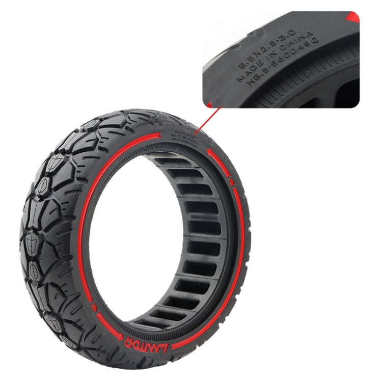 AIMITE 8.5 x 2.5-3.0 / 56 Card Slot 8.5 inch Electric Scooter Universal Off-Road Tire(Red Line)