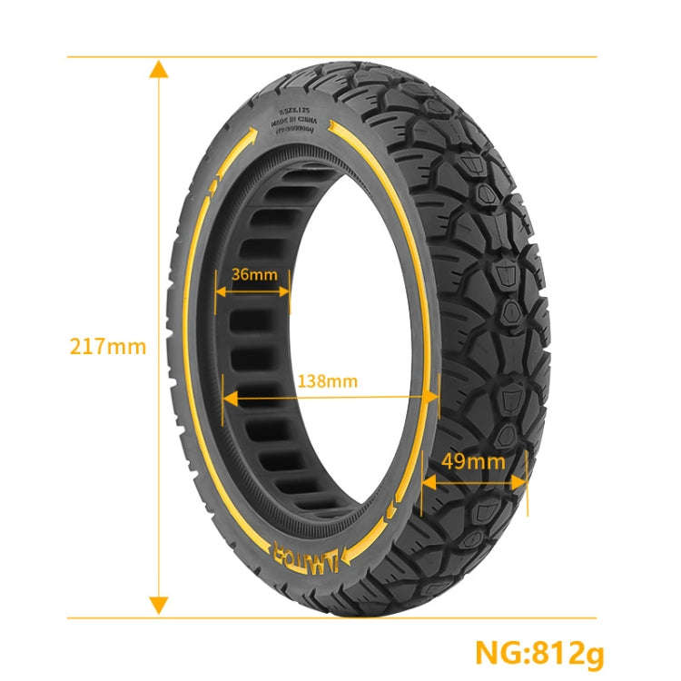 AIMITE 9.5 x 2.125 / 36 Card 9.5 inch Electric Scooter 230 x 50 Universal Off-Road Tire(Yellow Line)