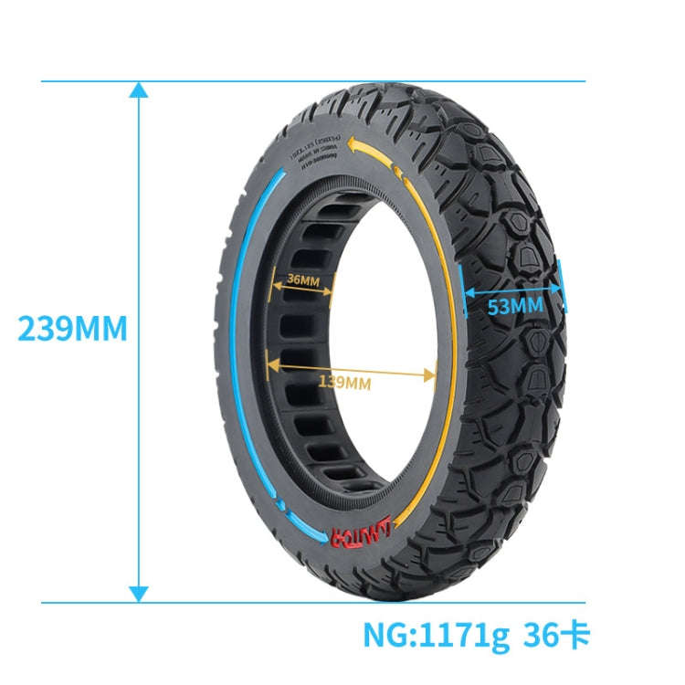 AIMITE 10 x 2.125 36 Card 250 x 54 10 inch Modified Solid Tire for Scooter(Colorful)