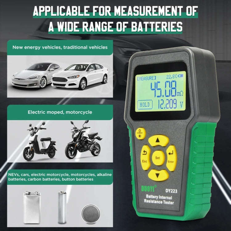 DUOYI DY223 Electrical Vehicle Voltage Testing And Fault Diagnostic Instrument(Test Clip+Guage Pe...