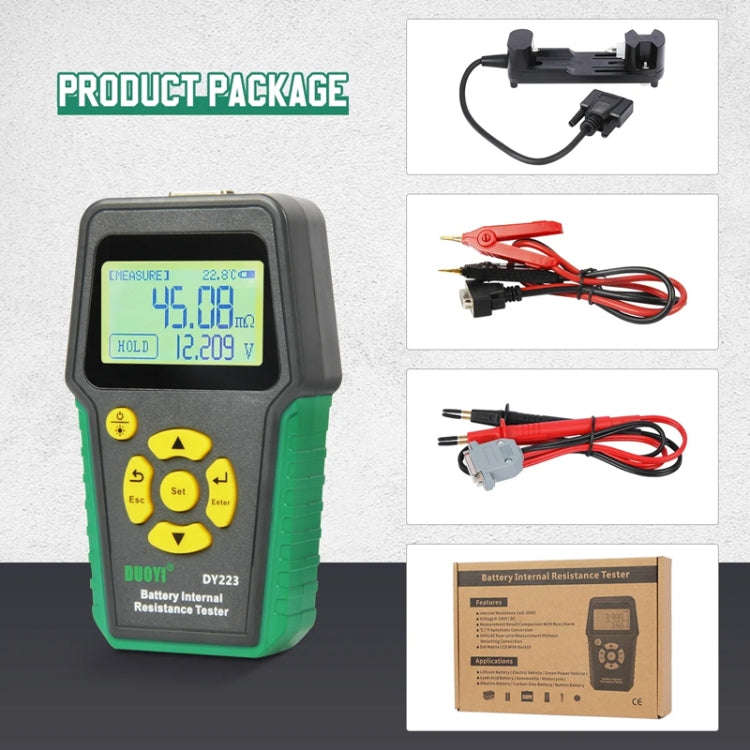 DUOYI DY223 Electrical Vehicle Voltage Testing And Fault Diagnostic Instrument(Test Clip+Guage Pe...