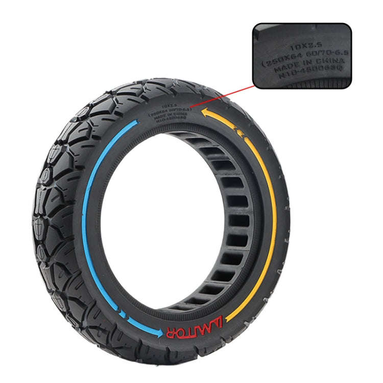 AIMITE 10 x 2.5 45 Card 250 x 64 60/70-6.5 Electric Scooter Universal Solid Tire(Colorful)