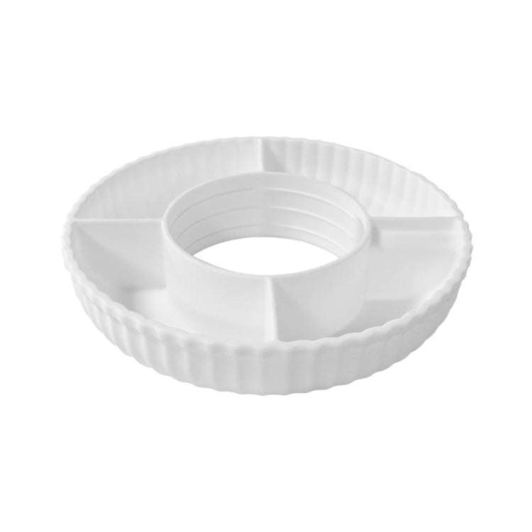 For Stanley Quencher 40oz Tumbler With Handle Snack Tray Silicone Reusable Snack Container(White)