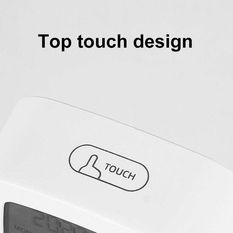 Multifunctional Temperature and Humidity LCD Clock Home Bedside Alarm Clock(2306 Black)