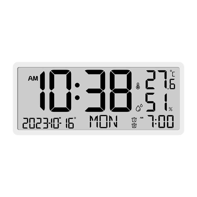 LCD Multifunctional Living Room Wall Clock Electronic Clock With Date/Temperature/Humidity Displa...
