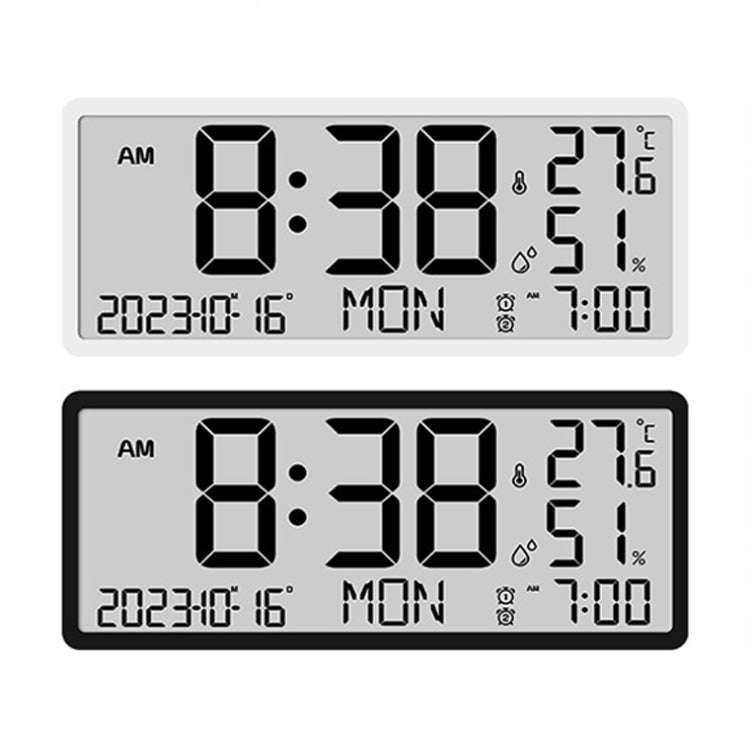 LCD Multifunctional Living Room Wall Clock Electronic Clock With Date/Temperature/Humidity Displa...