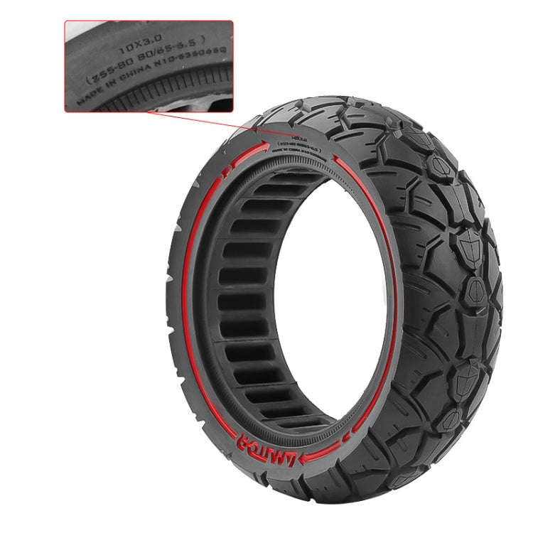 AIMITE 10 x 3 53.5 Card 255 x 80 And 80 / 65-6.5 Electric Scooter Universal Off-Road Tire(Red)