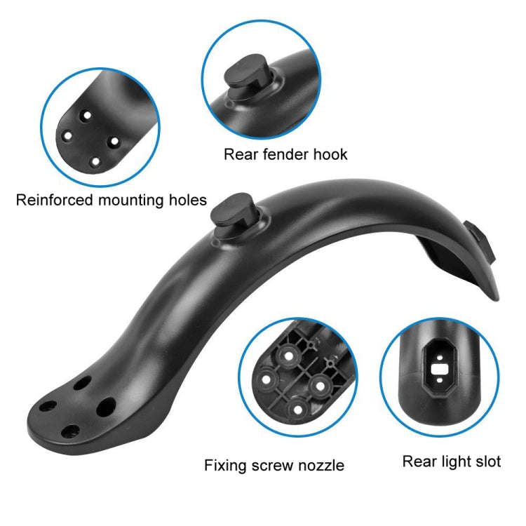 For Xiaomi M365 / 1S / PRO Scooter Accessories Plastic Rear Fender 4 Hole Rear Fenders 8.5 inch F...
