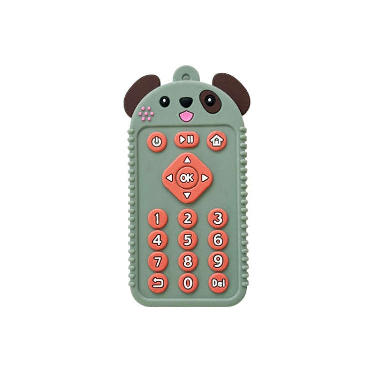Cartoon Reomte Baby Teething Toys Silicone Baby Teether for Newborn Toddlers Infants, Style: Pupp...