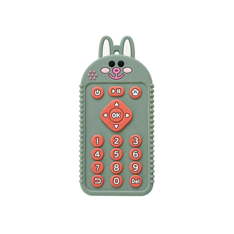 Cartoon Reomte Baby Teething Toys Silicone Baby Teether for Newborn Toddlers Infants, Style: Bunn...