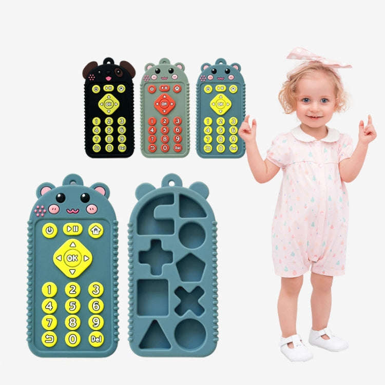 Cartoon Reomte Baby Teething Toys Silicone Baby Teether for Newborn Toddlers Infants, Style: Bear...